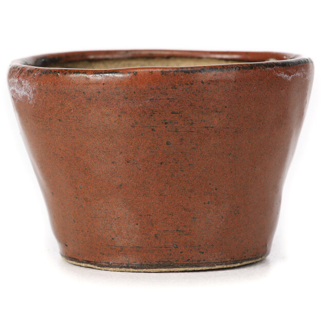 Pot à bonsaï rond brun rouge par Bonsai - 65 x 65 x 45 mm