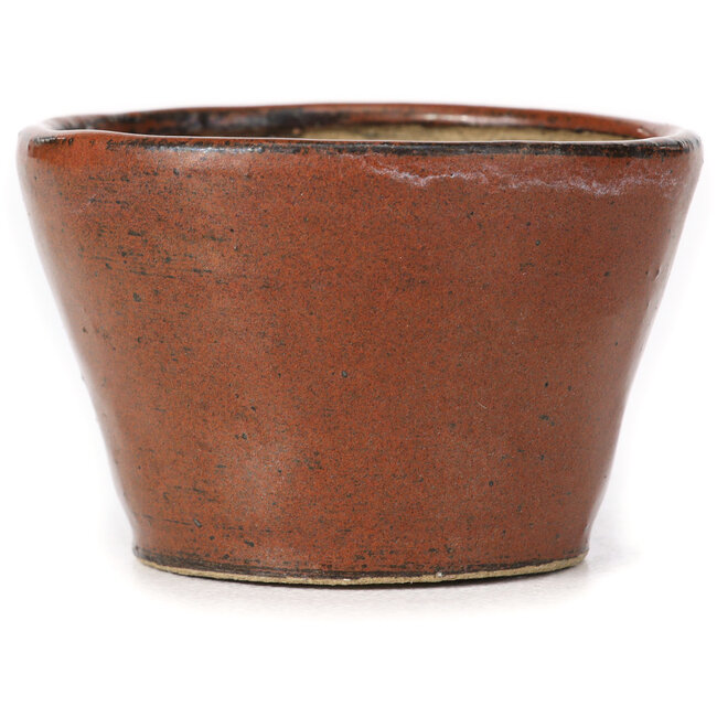 Round red brown bonsai pot by Bonsai - 65 x 65 x 45 mm