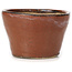 Pot à bonsaï rond brun rouge par Bonsai - 65 x 65 x 45 mm