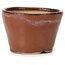 Pot à bonsaï rond brun rouge par Bonsai - 65 x 65 x 45 mm