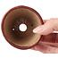 Pot à bonsaï rond brun rouge par Bonsai - 65 x 65 x 45 mm