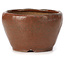 Pot à bonsaï rond brun rouge par Bonsai - 75 x 75 x 45 mm