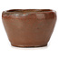 Round red brown bonsai pot by Bonsai - 75 x 75 x 45 mm