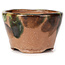 Pot à bonsaï rond vert et marron par Bonsai - 70 x 70 x 45 mm