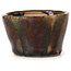 Pot à bonsaï rond vert et marron par Bonsai - 70 x 70 x 45 mm