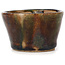 Vaso bonsai rotondo verde e marrone di Bonsai - 70 x 70 x 45 mm