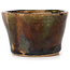 Vaso bonsai rotondo verde e marrone di Bonsai - 70 x 70 x 45 mm
