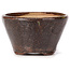 Pot à bonsaï rond vert et marron par Bonsai - 75 x 75 x 45 mm