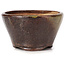 Pot à bonsaï rond vert et marron par Bonsai - 75 x 75 x 45 mm