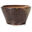 Round green and brown bonsai pot by Bonsai - 75 x 75 x 45 mm
