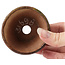 Pot à bonsaï rond vert et marron par Bonsai - 75 x 75 x 45 mm