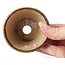 Pot à bonsaï rond vert et marron par Bonsai - 75 x 75 x 45 mm