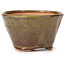 Pot à bonsaï rond vert et marron par Bonsai - 70 x 70 x 45 mm