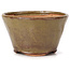 Round green and brown bonsai pot by Bonsai - 70 x 70 x 45 mm