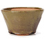 Vaso bonsai rotondo verde e marrone di Bonsai - 70 x 70 x 45 mm
