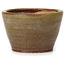 Pot à bonsaï rond vert et marron par Bonsai - 65 x 65 x 45 mm