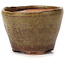 Pot à bonsaï rond vert et marron par Bonsai - 65 x 65 x 45 mm