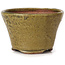 Vaso bonsai rotondo verde e marrone di Bonsai - 70 x 70 x 45 mm