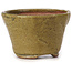 Vaso bonsai rotondo verde e marrone di Bonsai - 70 x 70 x 45 mm