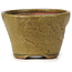 Vaso bonsai rotondo verde e marrone di Bonsai - 70 x 70 x 45 mm