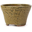 Pot à bonsaï rond vert et marron par Bonsai - 70 x 70 x 45 mm