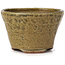 Pot à bonsaï rond vert et marron par Bonsai - 70 x 70 x 45 mm