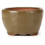 Pot à bonsaï rond vert et marron par Bonsai - 65 x 65 x 40 mm