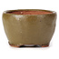 Vaso bonsai rotondo verde e marrone di Bonsai - 65 x 65 x 40 mm