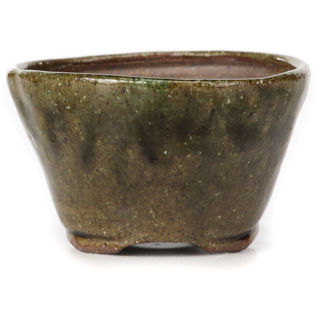 Ronde groene bonsai pot van Bonsai - 75 x 75 x 45 mm