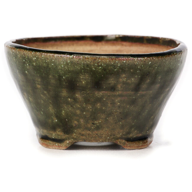 Round green bonsai pot by Bonsai - 80 x 80 x 45 mm