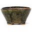 Pot à bonsaï rond vert par Bonsai - 80 x 80 x 45 mm