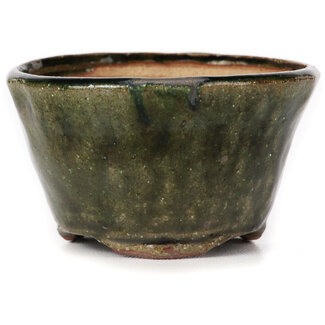 Bonsai Pot à bonsaï vert rond de 70 mm par Bonsai, Japon