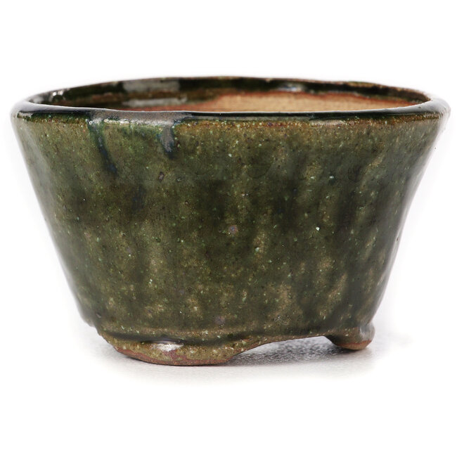 Pot à bonsaï rond vert par Bonsai - 70 x 70 x 40 mm