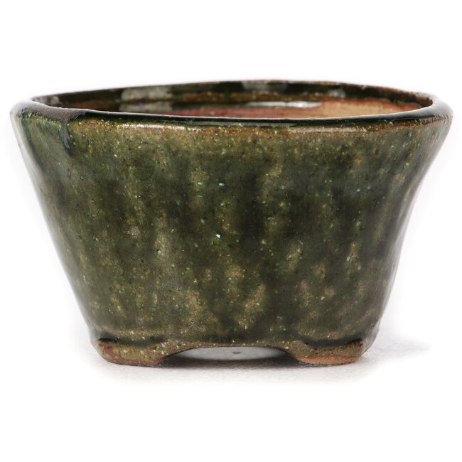 Runde grüne Bonsaischale von Bonsai - 70 x 70 x 40 mm