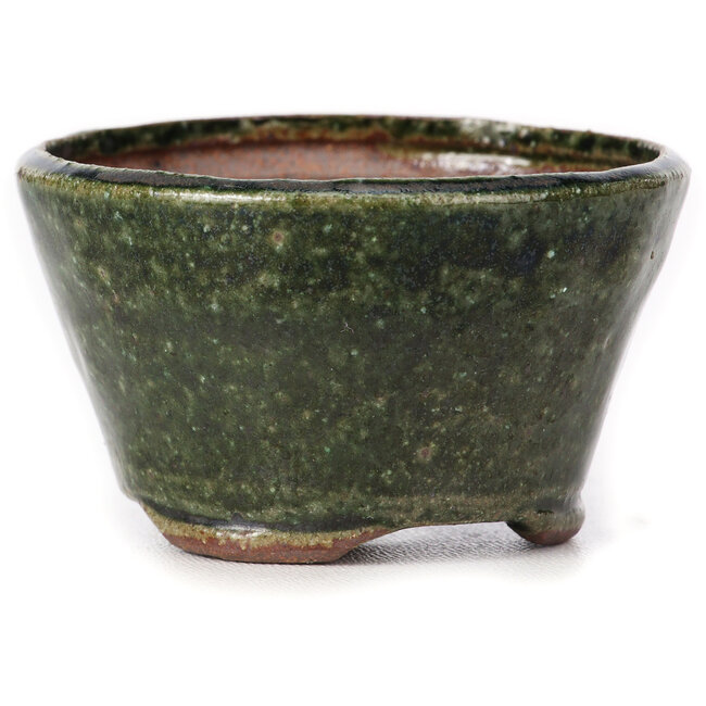 Pot à bonsaï rond vert par Bonsai - 70 x 70 x 40 mm