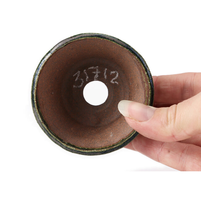 Ronde groene bonsai pot van Bonsai - 70 x 70 x 40 mm