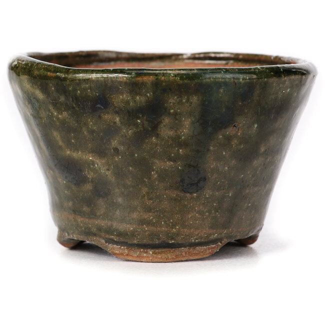 Round green bonsai pot by Bonsai - 70 x 70 x 45 mm