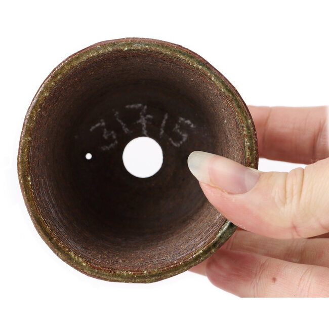 Ronde groene bonsai pot van Bonsai - 70 x 70 x 50 mm