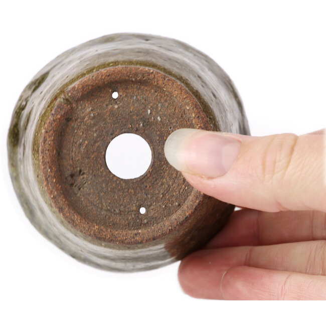 Round green bonsai pot by Bonsai - 70 x 70 x 50 mm