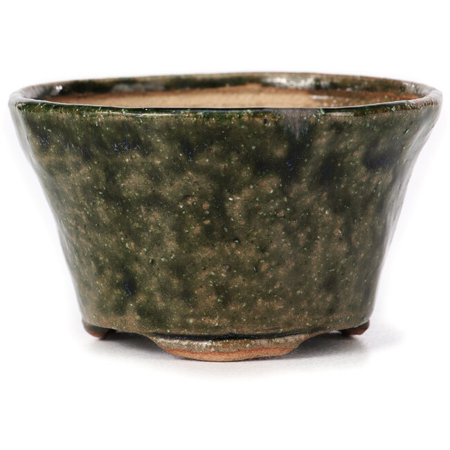 Runde grüne Bonsaischale von Bonsai - 75 x 75 x 45 mm