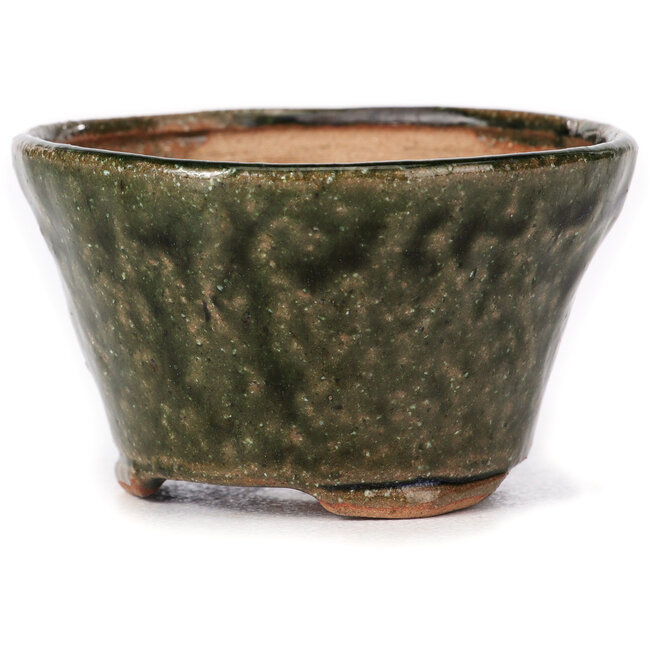 Vaso bonsai rotondo verde di Bonsai - 75 x 75 x 45 mm