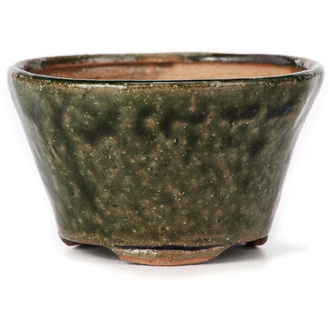 Round green bonsai pot by Bonsai - 75 x 75 x 45 mm
