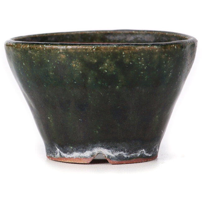 Round green bonsai pot by Bonsai - 70 x 70 x 45 mm