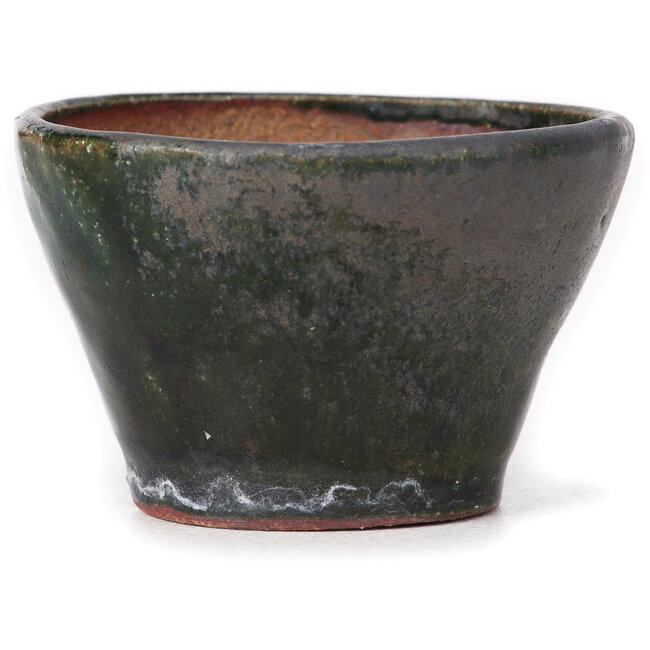 Pot à bonsaï rond vert par Bonsai - 70 x 70 x 45 mm