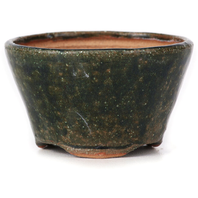 Round green bonsai pot by Bonsai - 70 x 70 x 45 mm