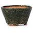 Round green bonsai pot by Bonsai - 70 x 70 x 45 mm