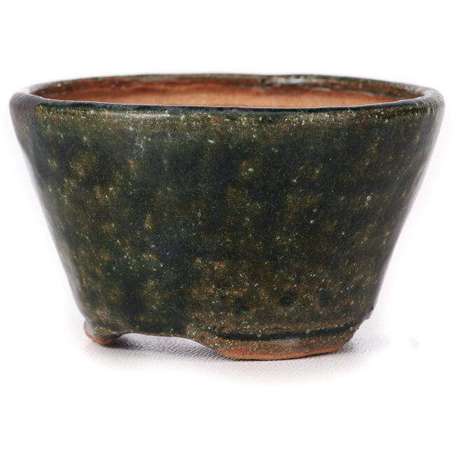 Ronde groene bonsai pot van Bonsai - 70 x 70 x 45 mm