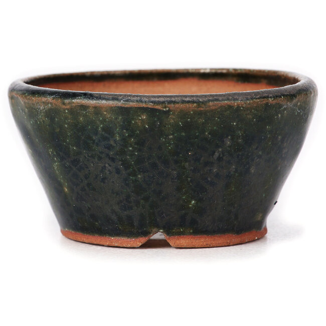 Round green bonsai pot by Bonsai - 70 x 70 x 35 mm