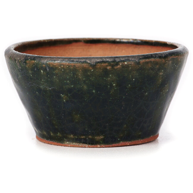 Pot à bonsaï rond vert par Bonsai - 70 x 70 x 35 mm
