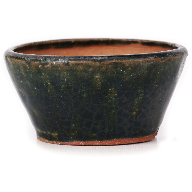 Vaso bonsai rotondo verde di Bonsai - 70 x 70 x 35 mm
